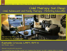 Tablet Screenshot of childtherapysandiego.com